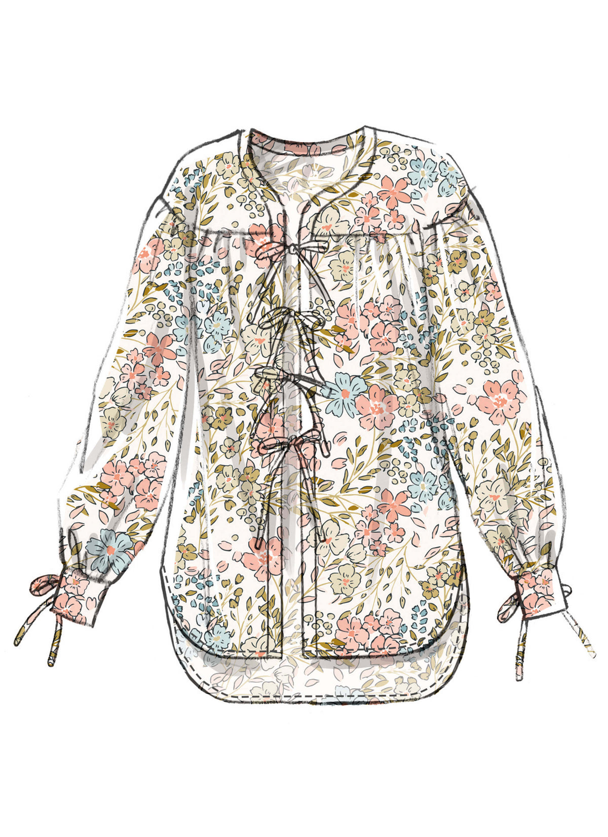 Patron McCall's n°8663 – Chemise ample, pantalon et short