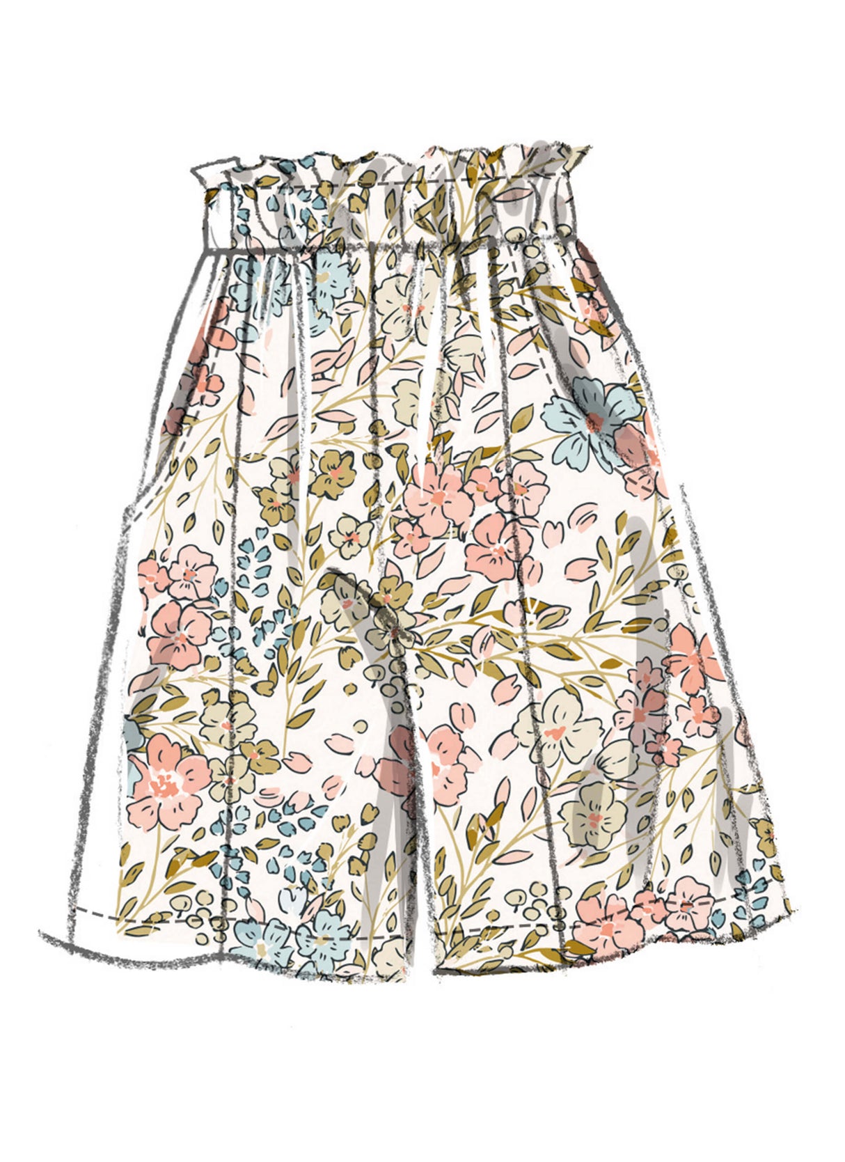 Patron McCall's n°8663 – Chemise ample, pantalon et short