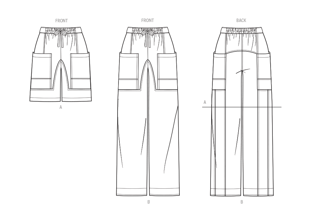 Patron McCall's n°8664 – Pantalon et short à taille élastiquée