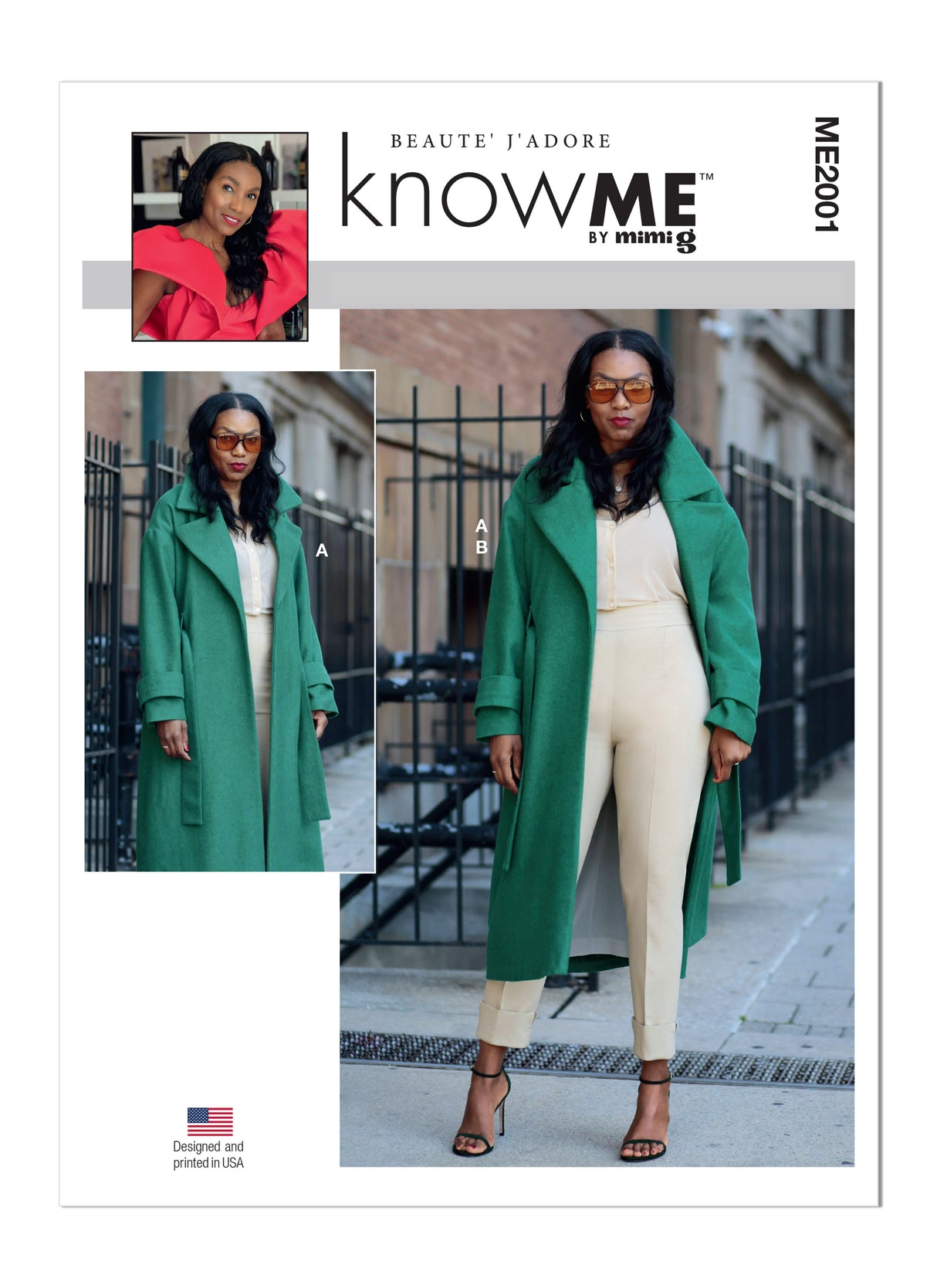 Patron Know Me n°2001 – Manteau oversize et pantalon taille haute