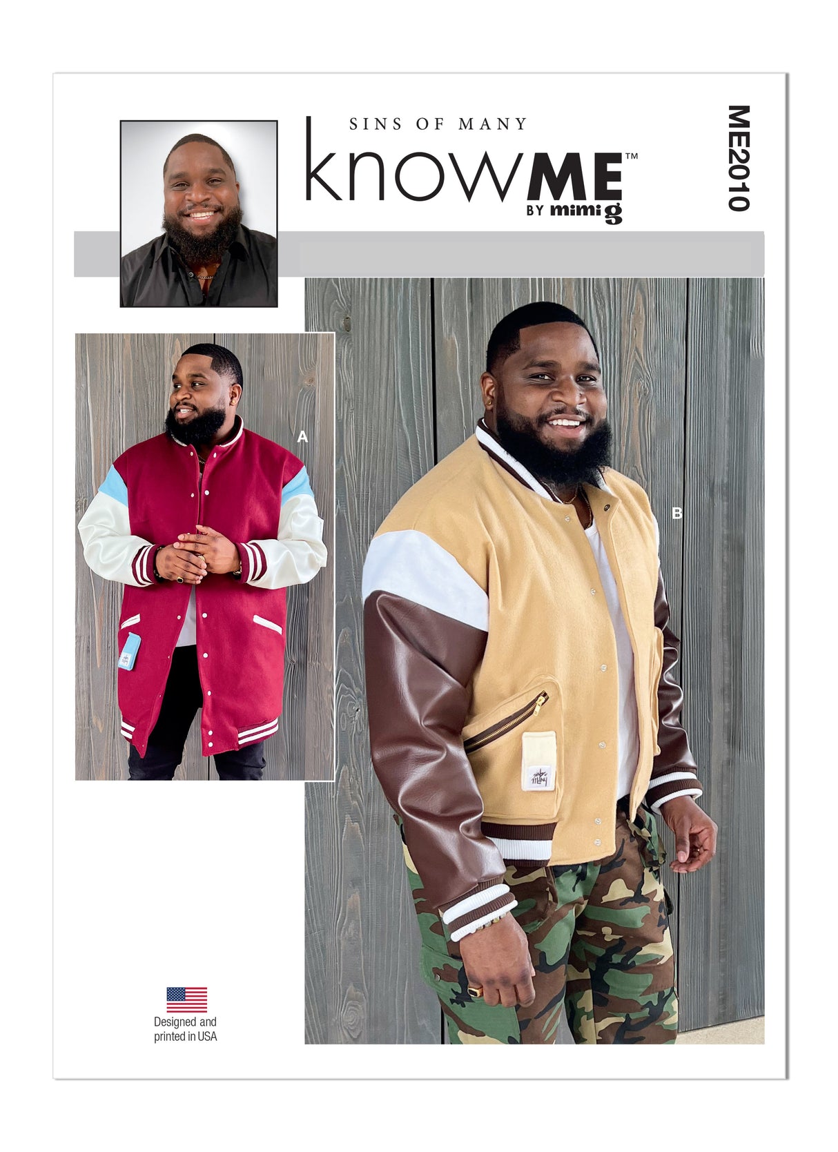 Patron Know Me n°2010 – Blouson universitaire court et long