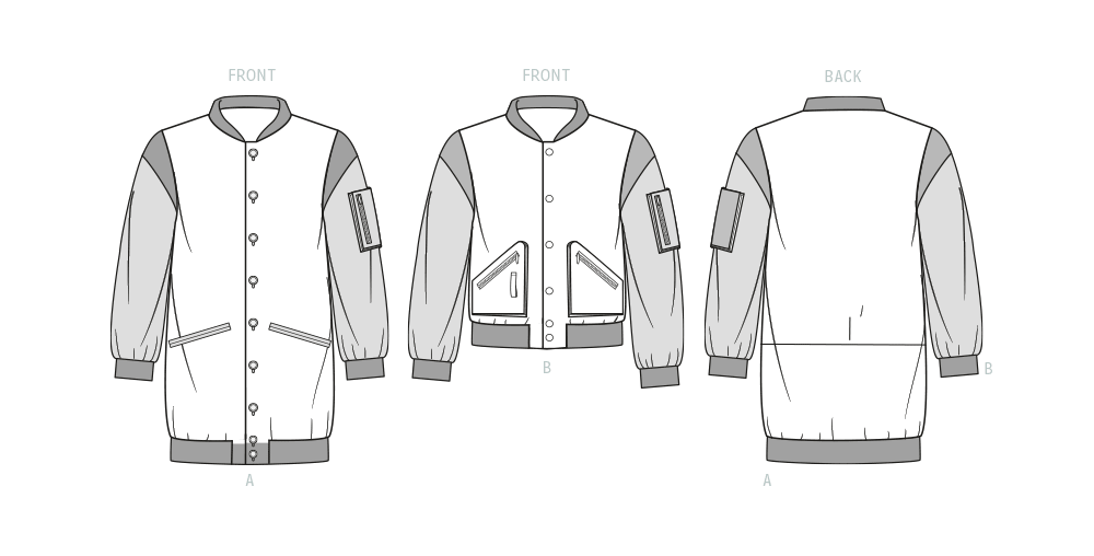 Patron Know Me n°2010 – Blouson universitaire court et long
