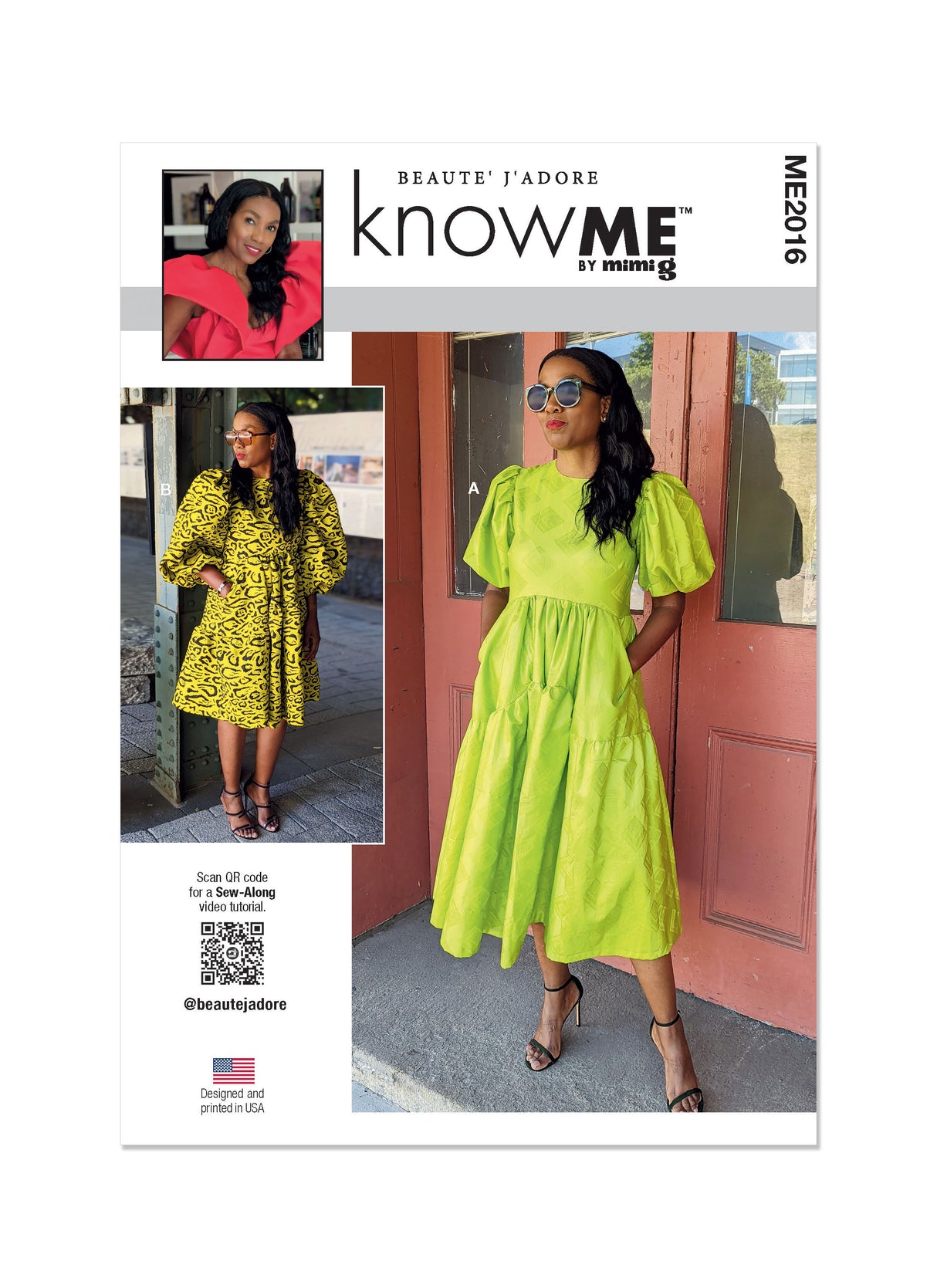 Patron Know Me n°2016 – Robe à volants pour femmes