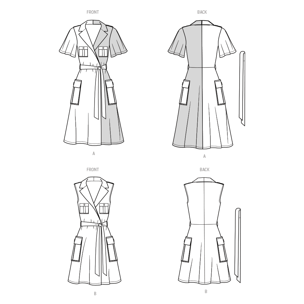 Patron Know Me n°2020 – Robe portefeuille avec ceinture