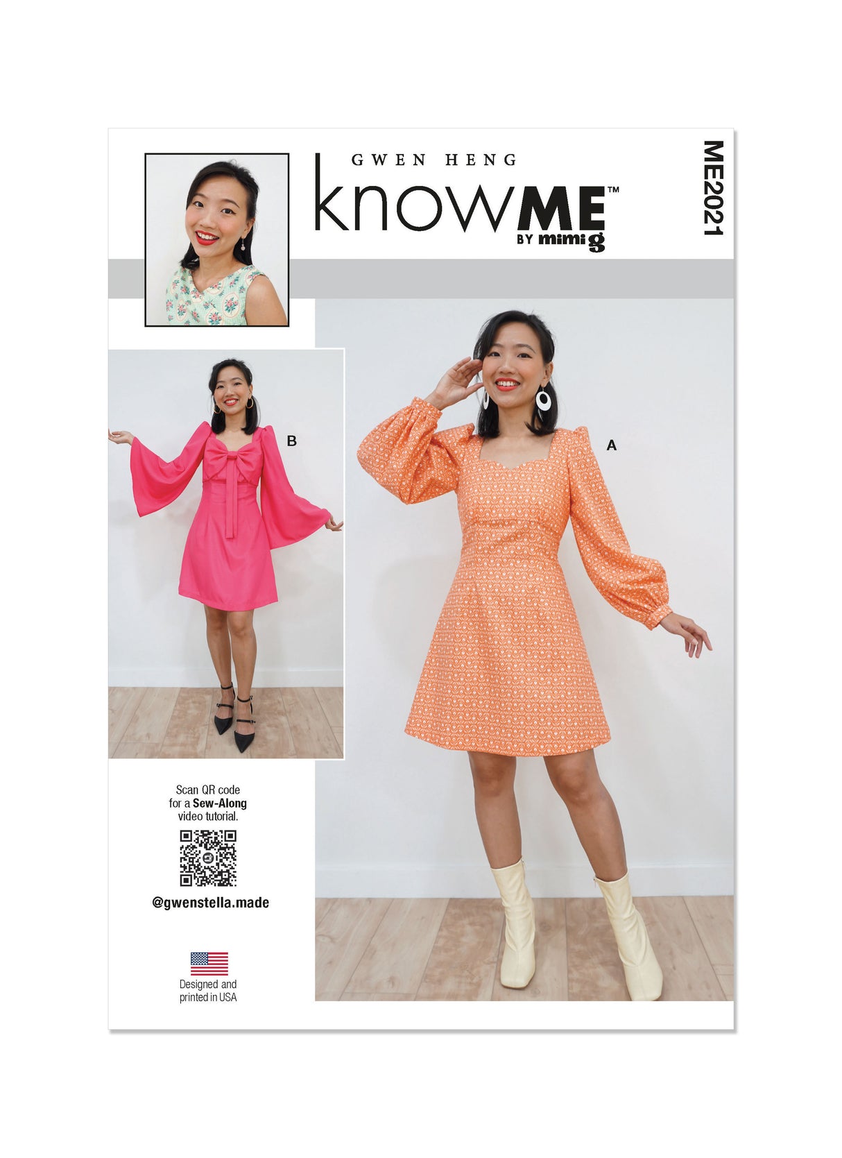 Patron Know Me n°2021 – Robe avec nœud pour femmes