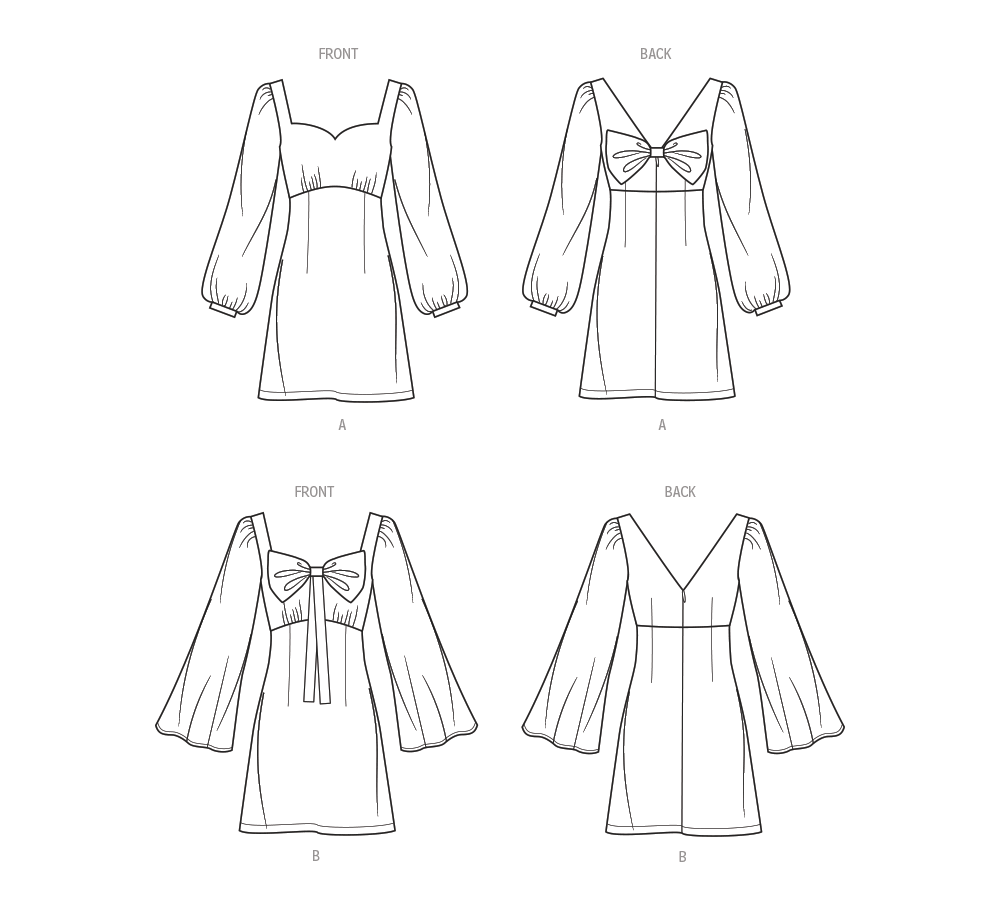 Patron Know Me n°2021 – Robe avec nœud pour femmes