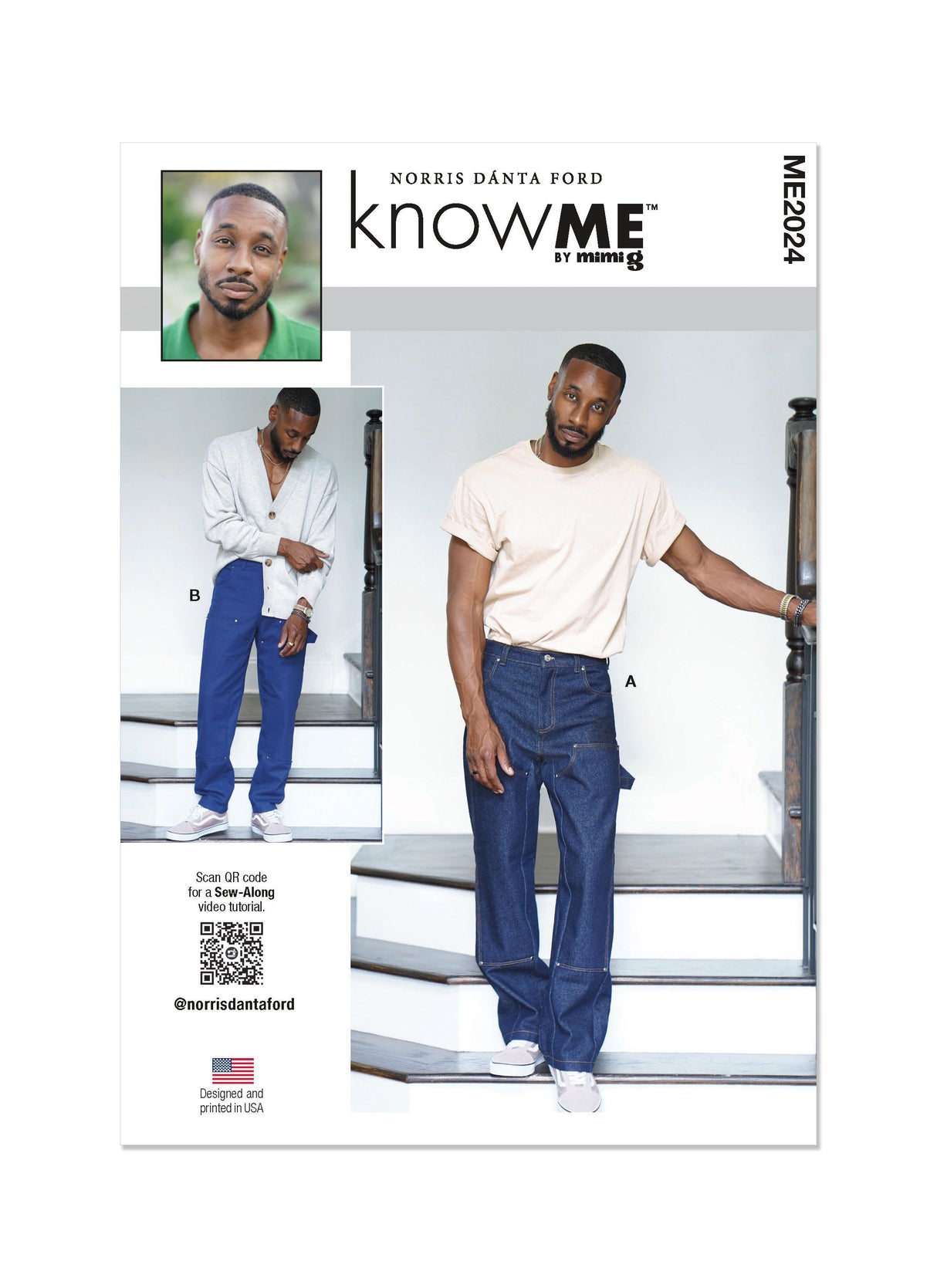 Patron Know Me n°2024 – Jean pour hommes