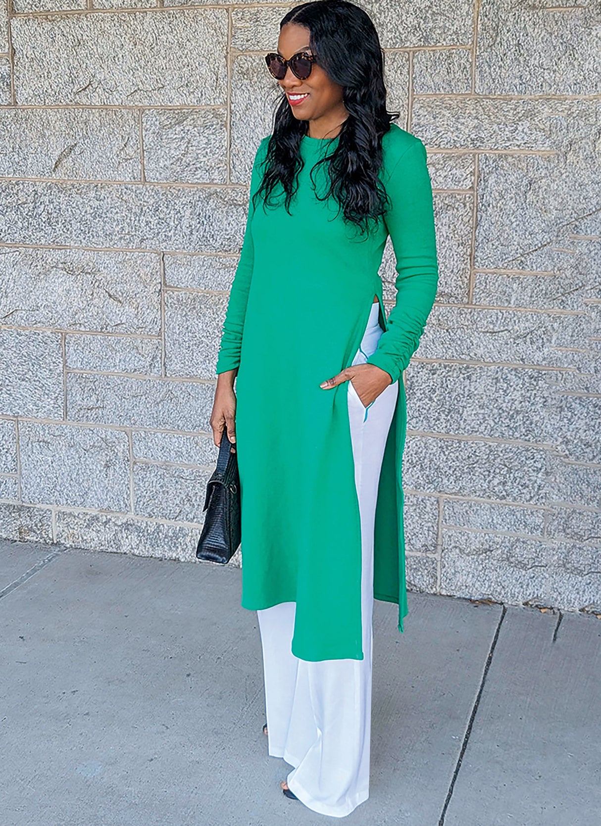 Patron Know Me n°2046 – Robe en maille et pantalon tissé pour femmes