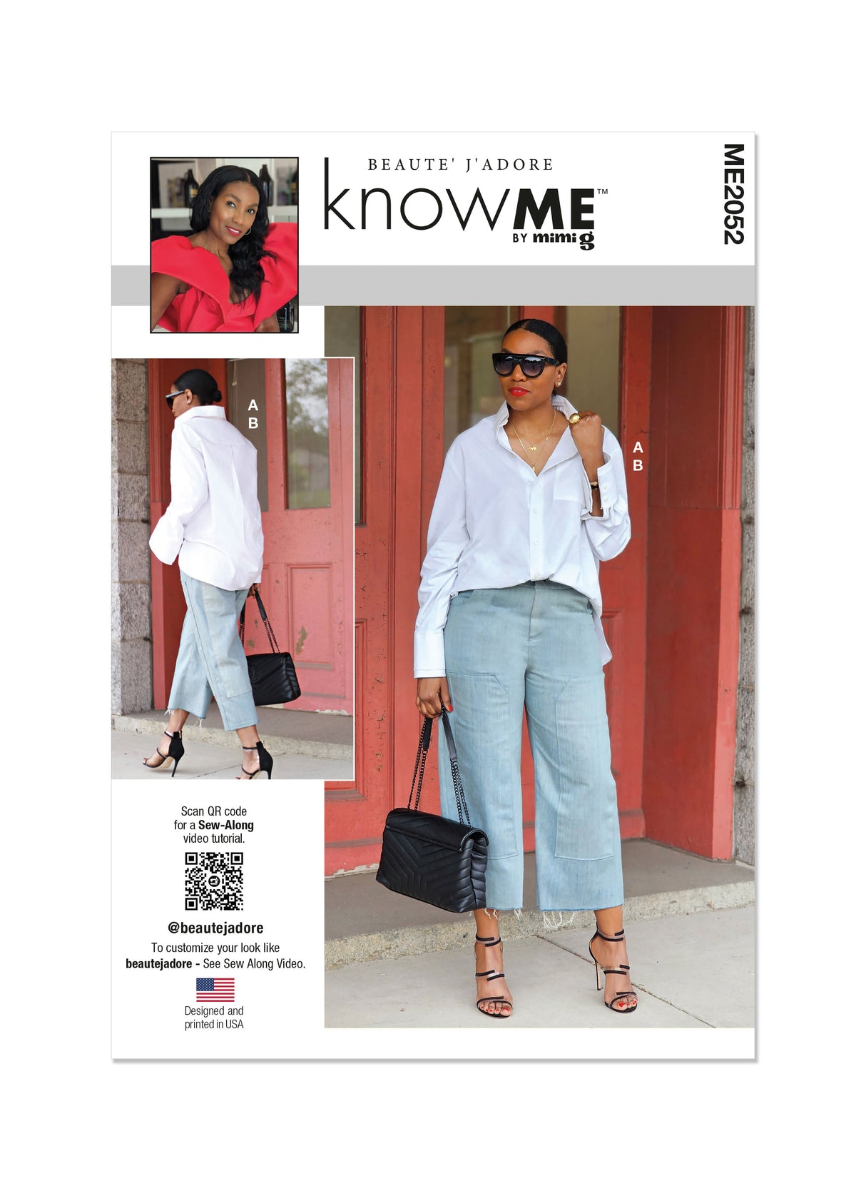 Patron Know Me n°2052 – Chemise oversize et jean pour femmes