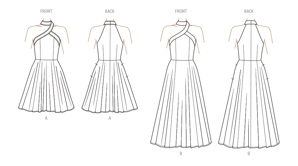Patron Know Me n°2085 – Robe à épaules dénudées pour femmes
