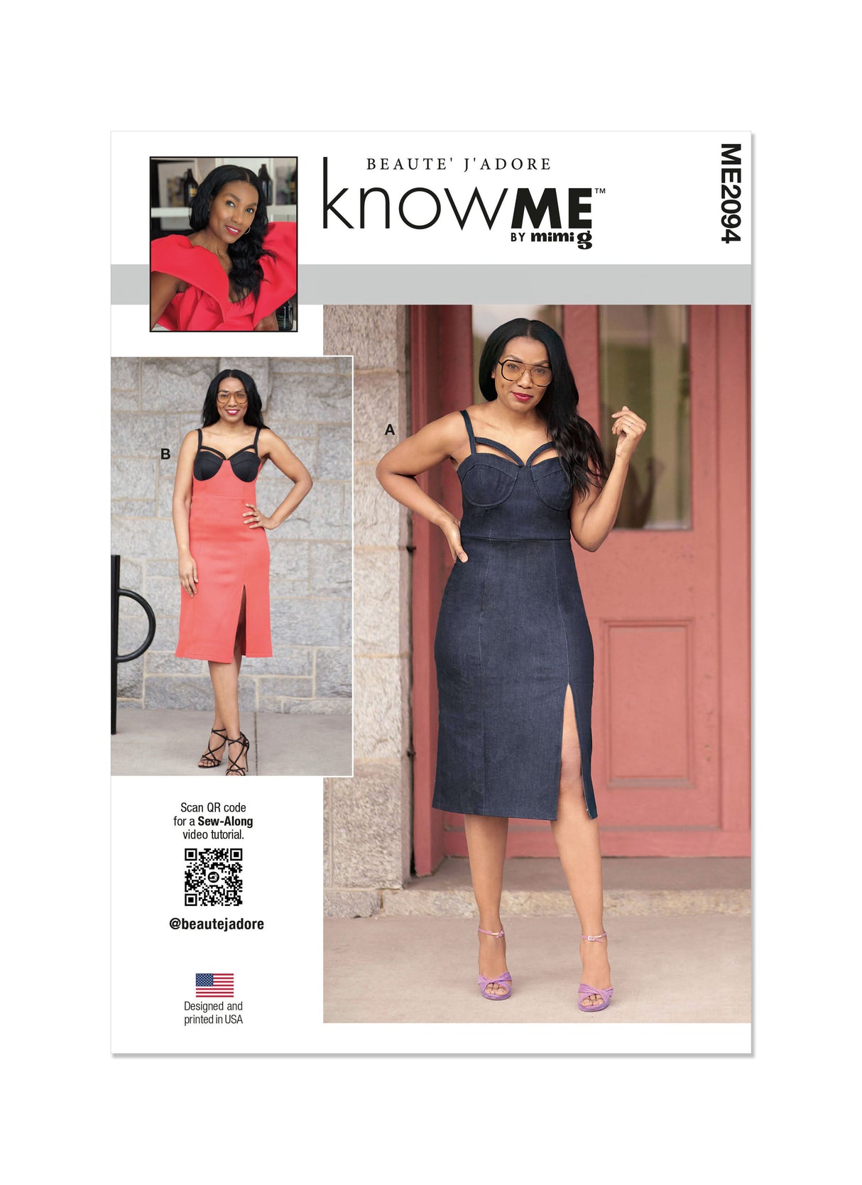 Patron Know Me n°2094 – Robe ajustée avec fente haute
