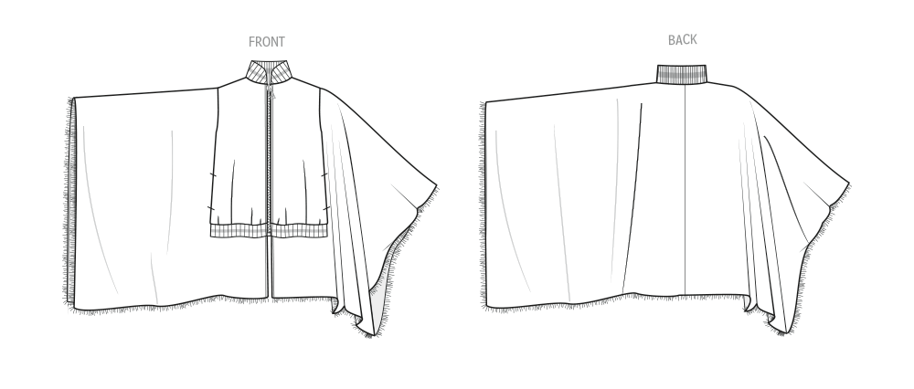 Patron Know Me n°2102 – Poncho original