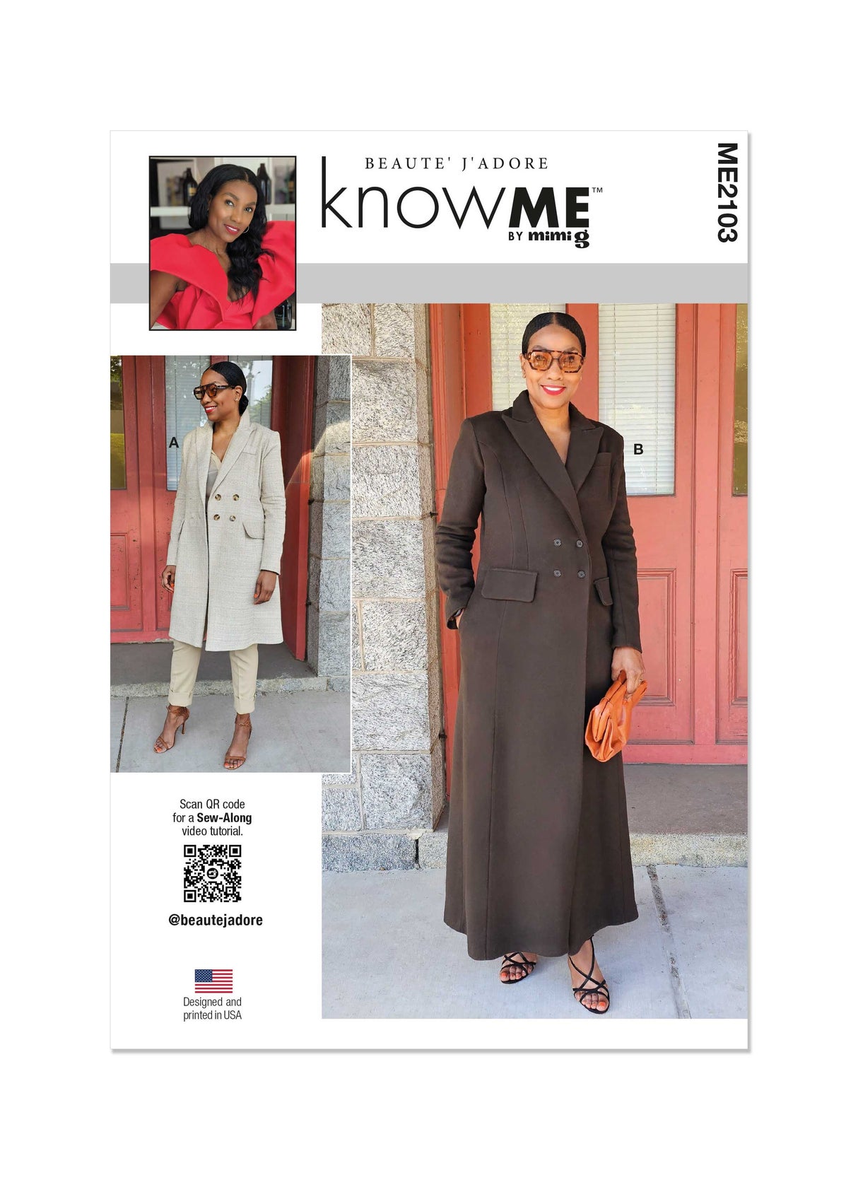 Patron Know Me n°2103 – Manteau doublé pour femmes