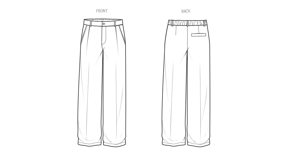 Patron Know Me n°2106 – Pantalon pour hommes