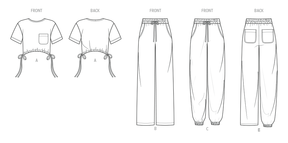 Patron Know Me n°2110 – Top loose et pantalon décontracté