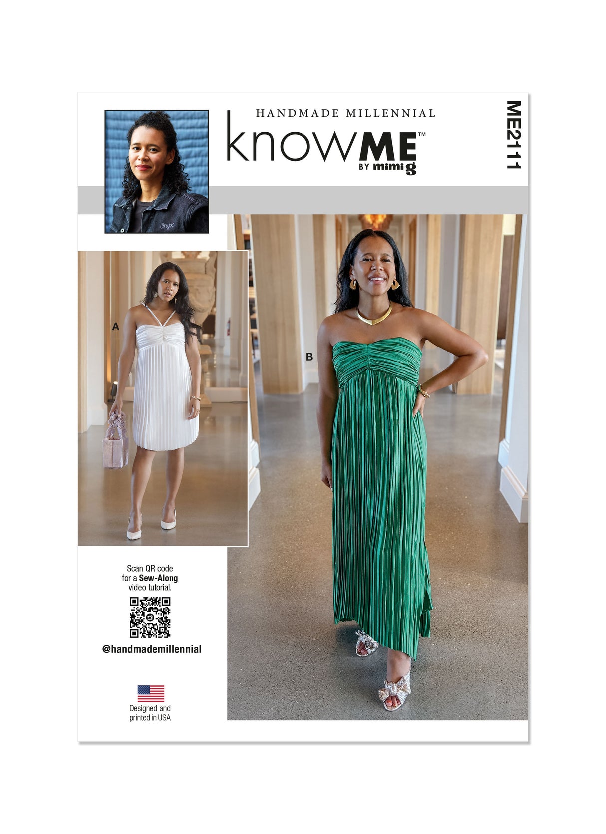 Patron Know Me n°2111 – Robe plissée doublée