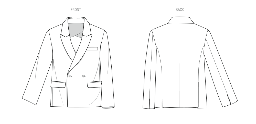 Patron Know Me n°2118 – Veste homme oversize
