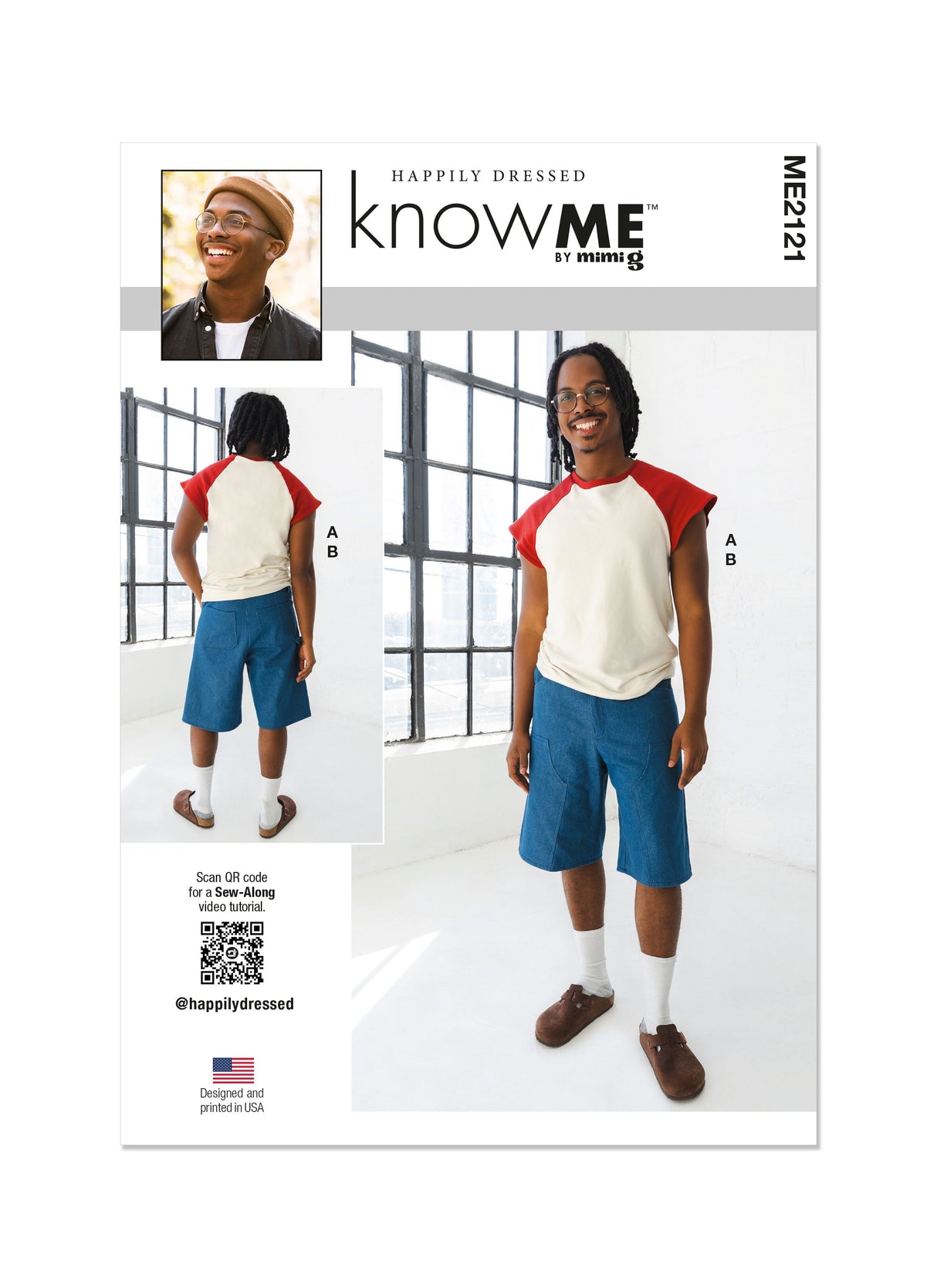 Patron Know Me n°2121 – T-Shirt & Shorts Homme