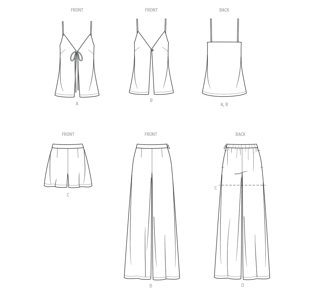Patron Know Me n°2124 – Top, Shorts & Pants