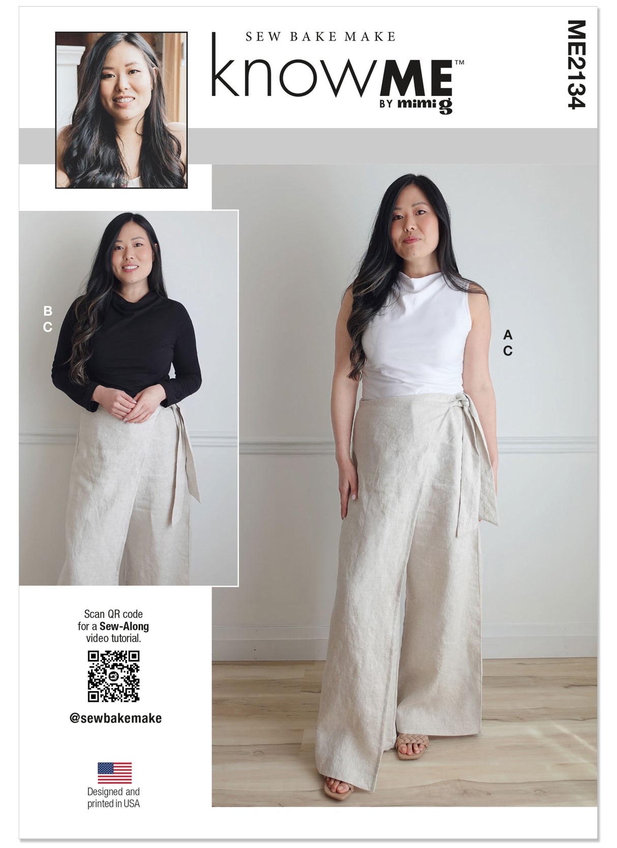 Patron Know Me n°2134 – Pantalon ample & haut à col montant