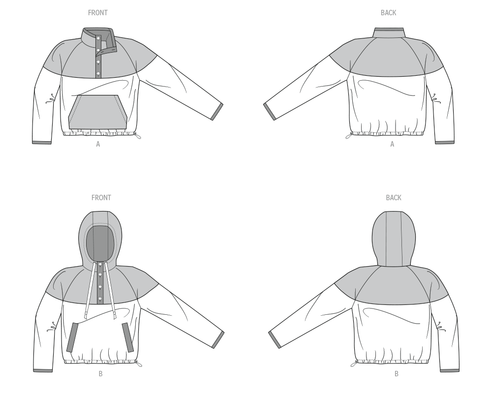 Patron Know Me n°2136 – Veste contrastée unisexe