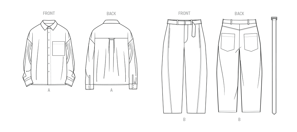 Patron Know Me n°2142 – Chemise & Jean homme