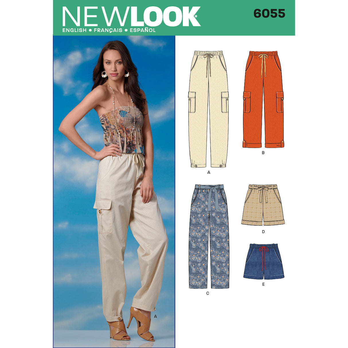 Patron New Look n°6055 - Pantalon et short femme