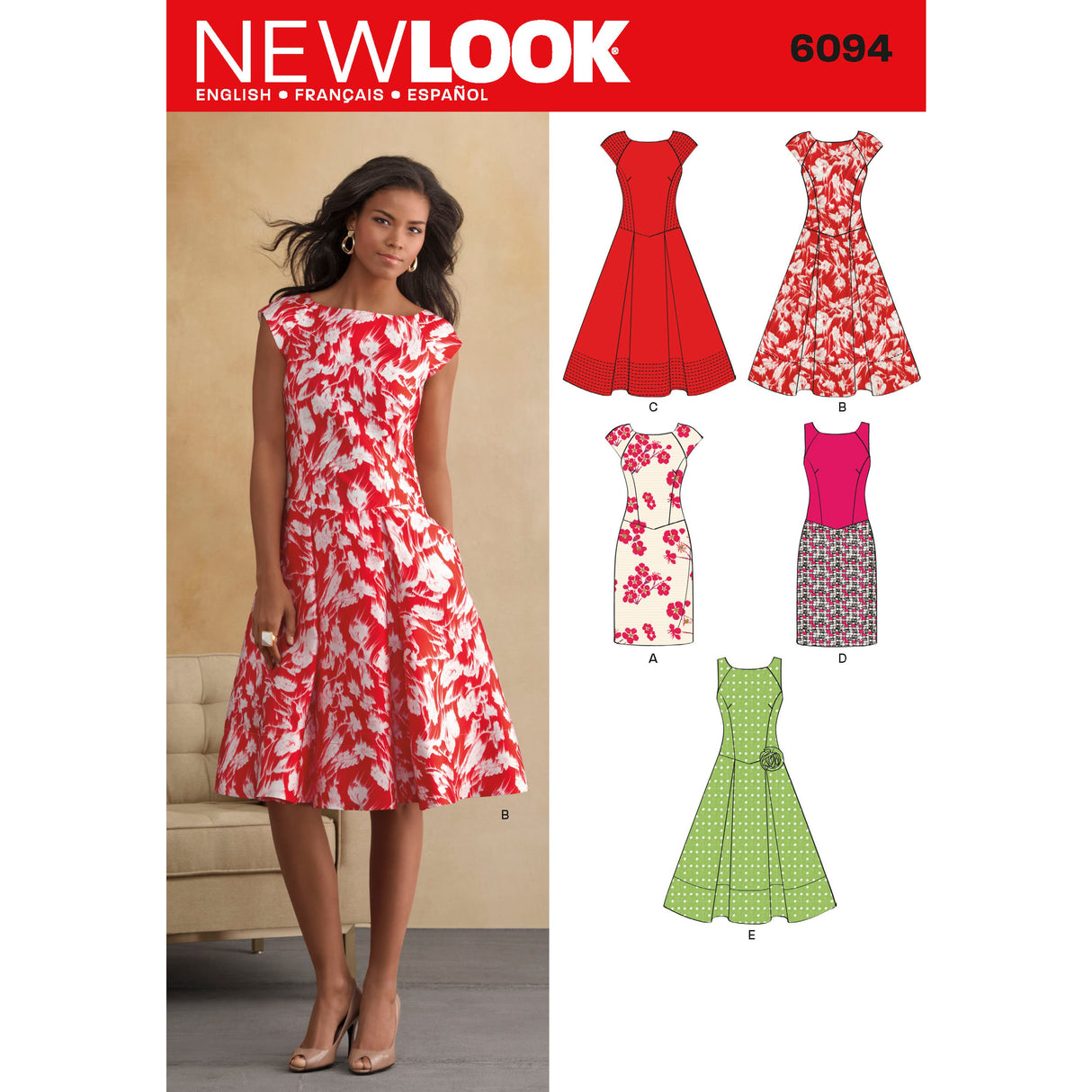 Patron New Look n°6094 - Robe élégante pour femme