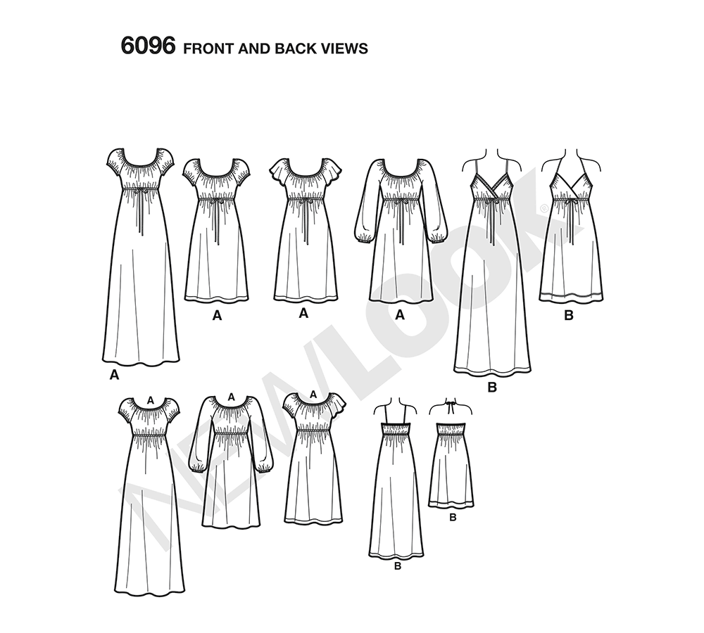 Patron New Look n°6096 - Robe