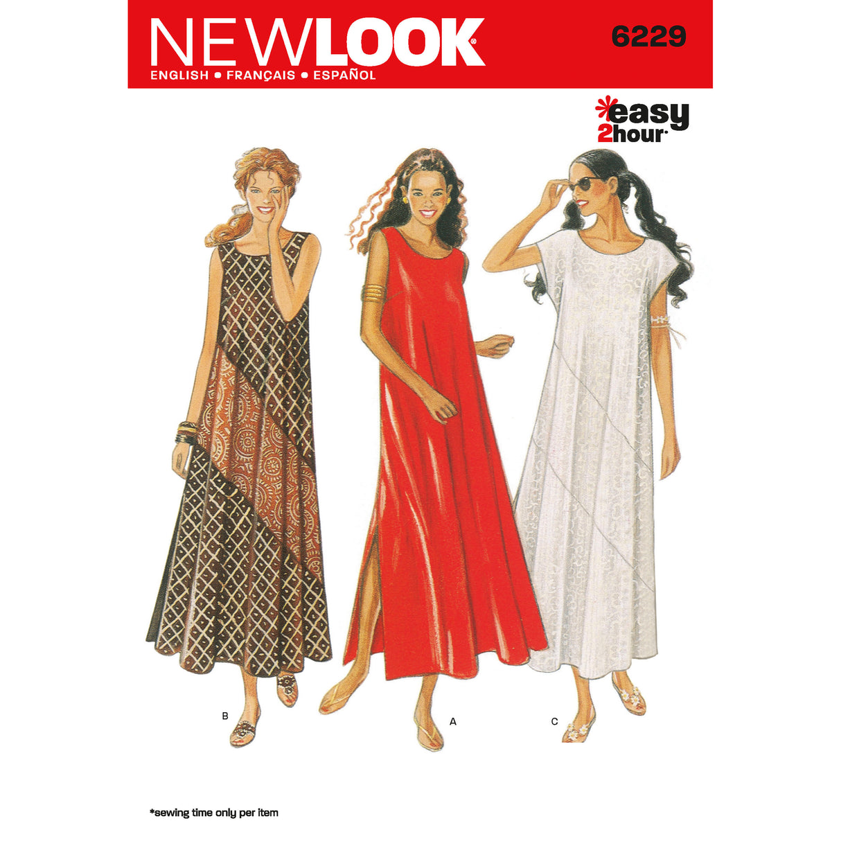 Patron New Look n°6229 - Robe ample pour femme
