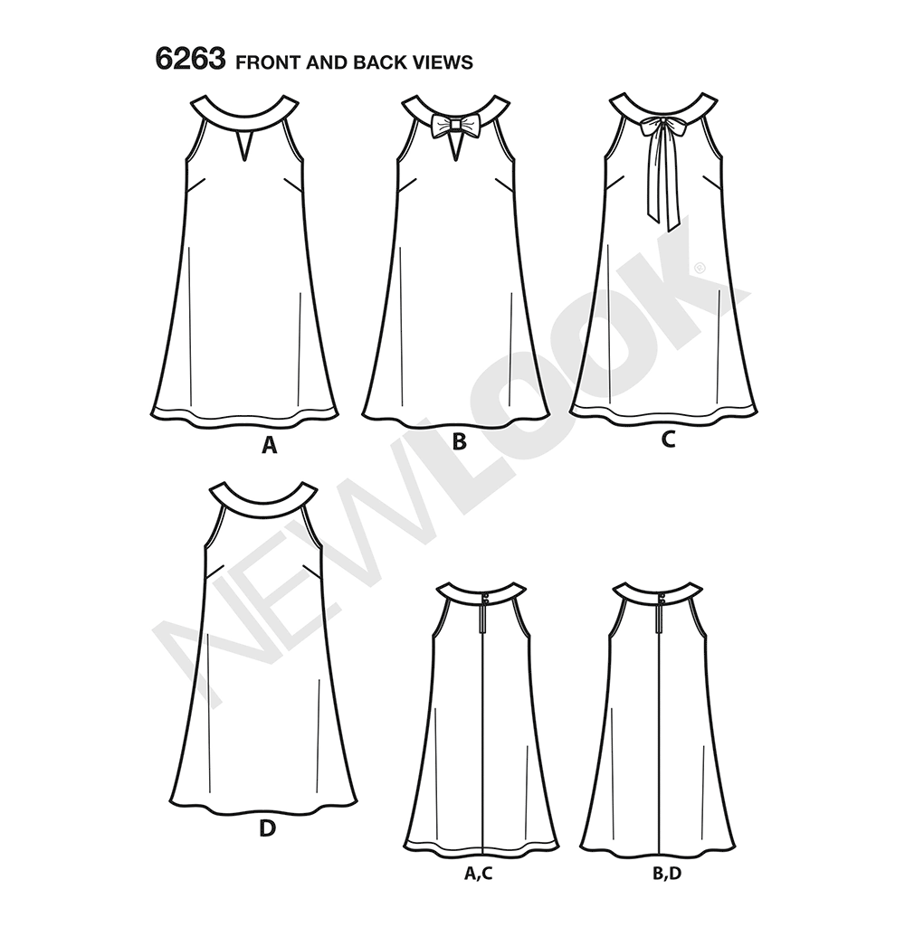 Patron New Look n°6263 - Robe