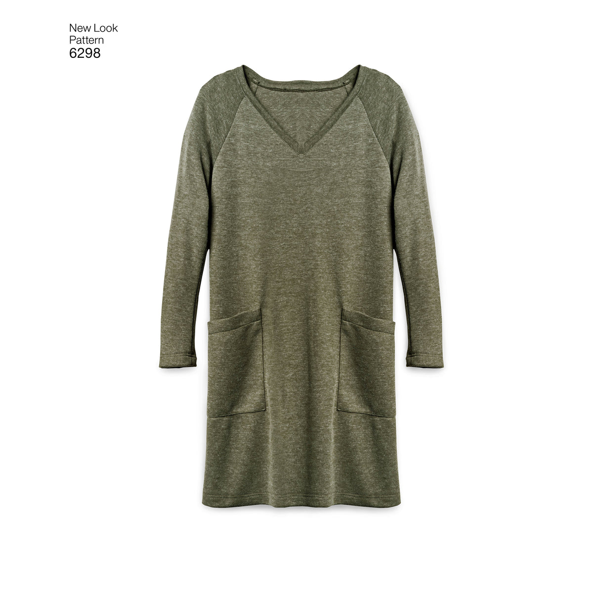 Patron New Look n°6298 – Robe tunique à encolure variée