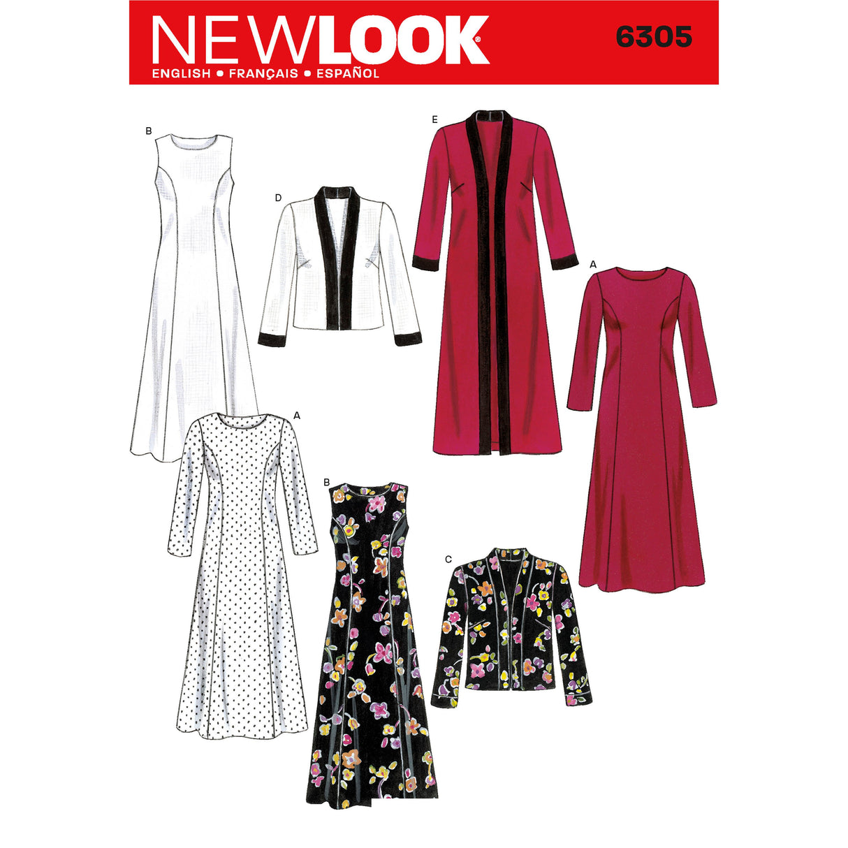 Patron New Look n°6305 – Robe et veste deux longueurs