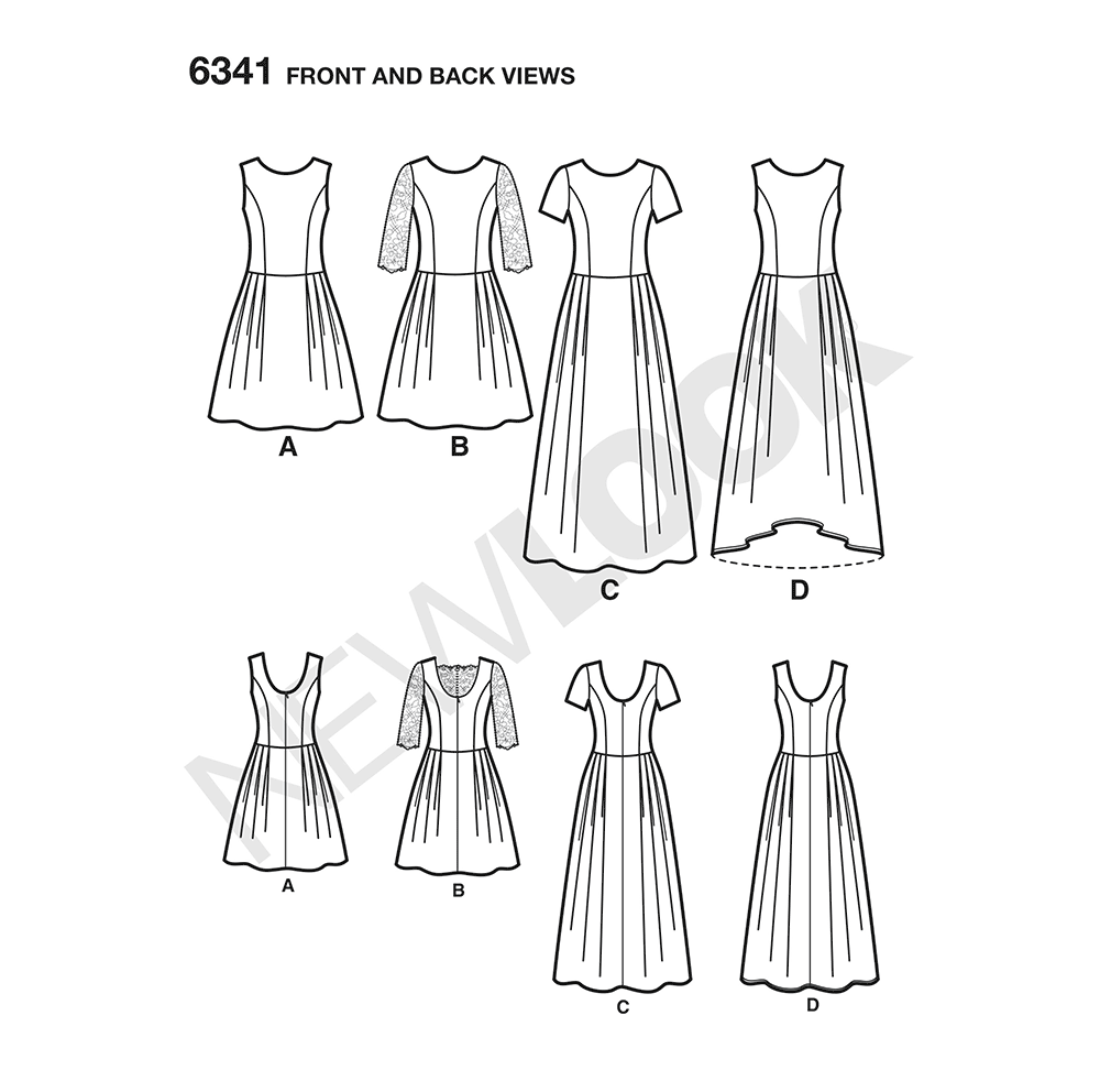 Patron New Look n°6341 – Robe princesse pour femme