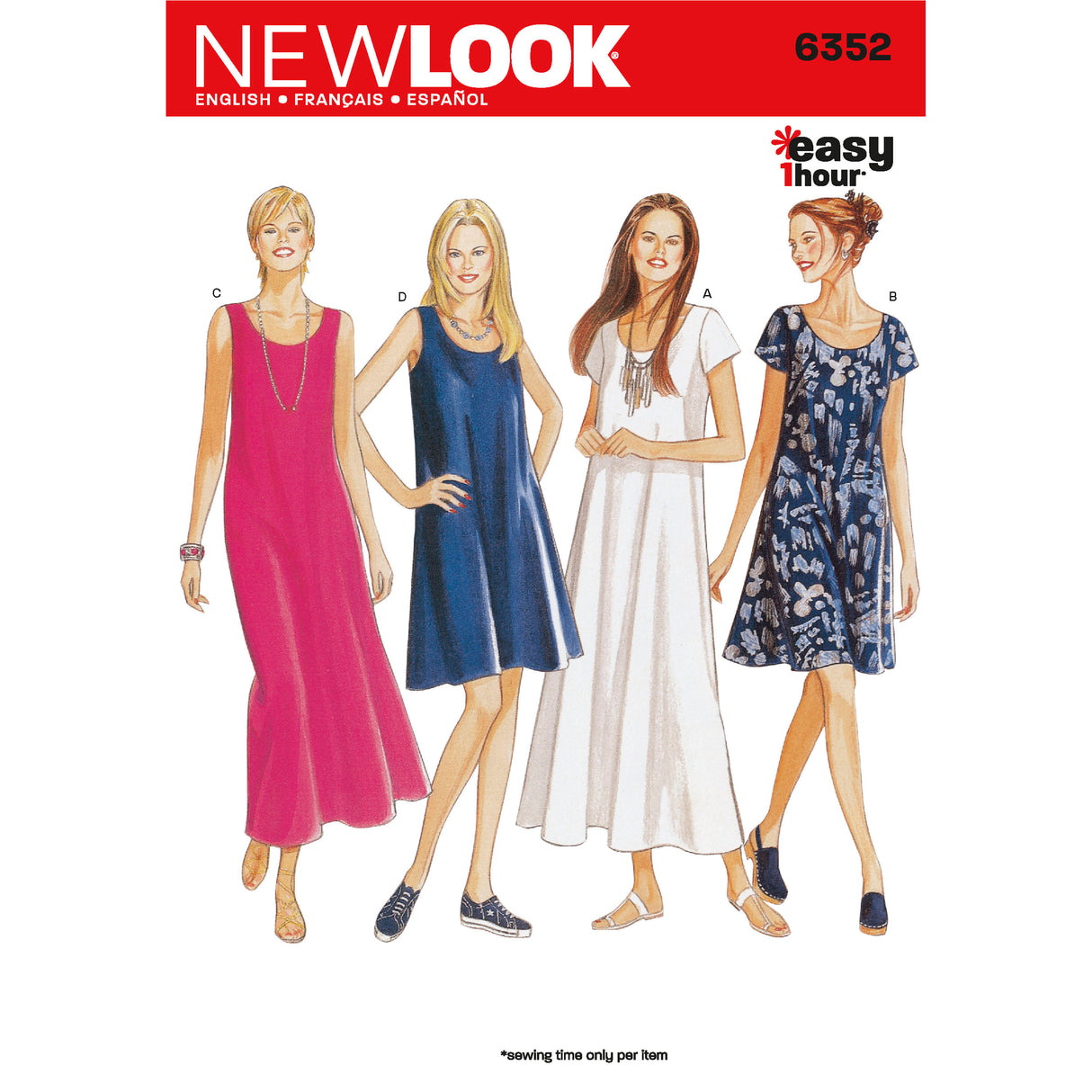 Patron New Look n°6352 – Robe d'été pour femme