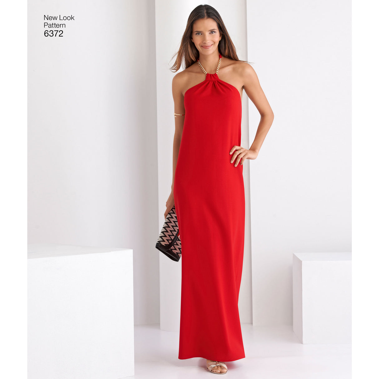 Patron New Look n°6372 – Robe à encolure américaine pour femme