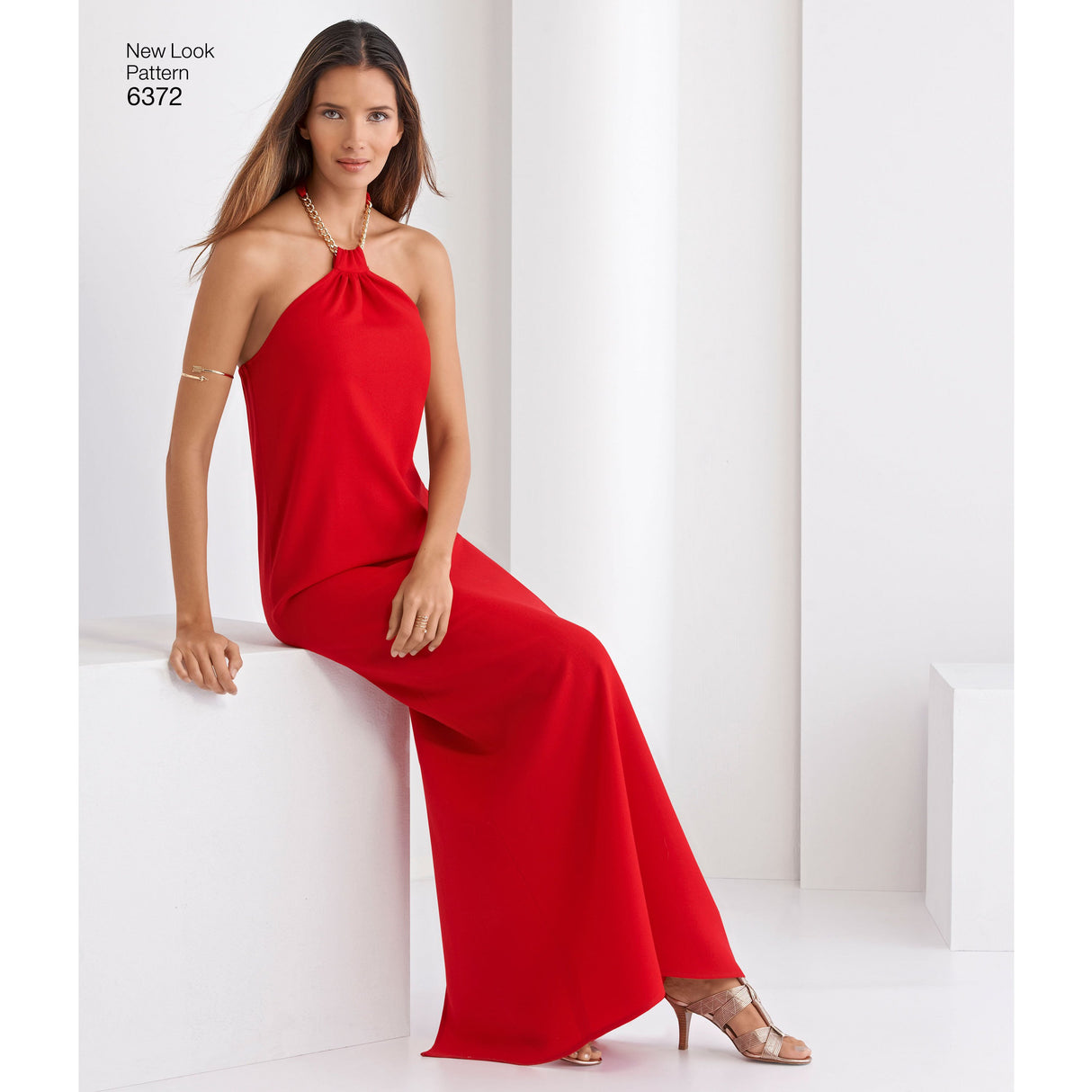 Patron New Look n°6372 – Robe à encolure américaine pour femme