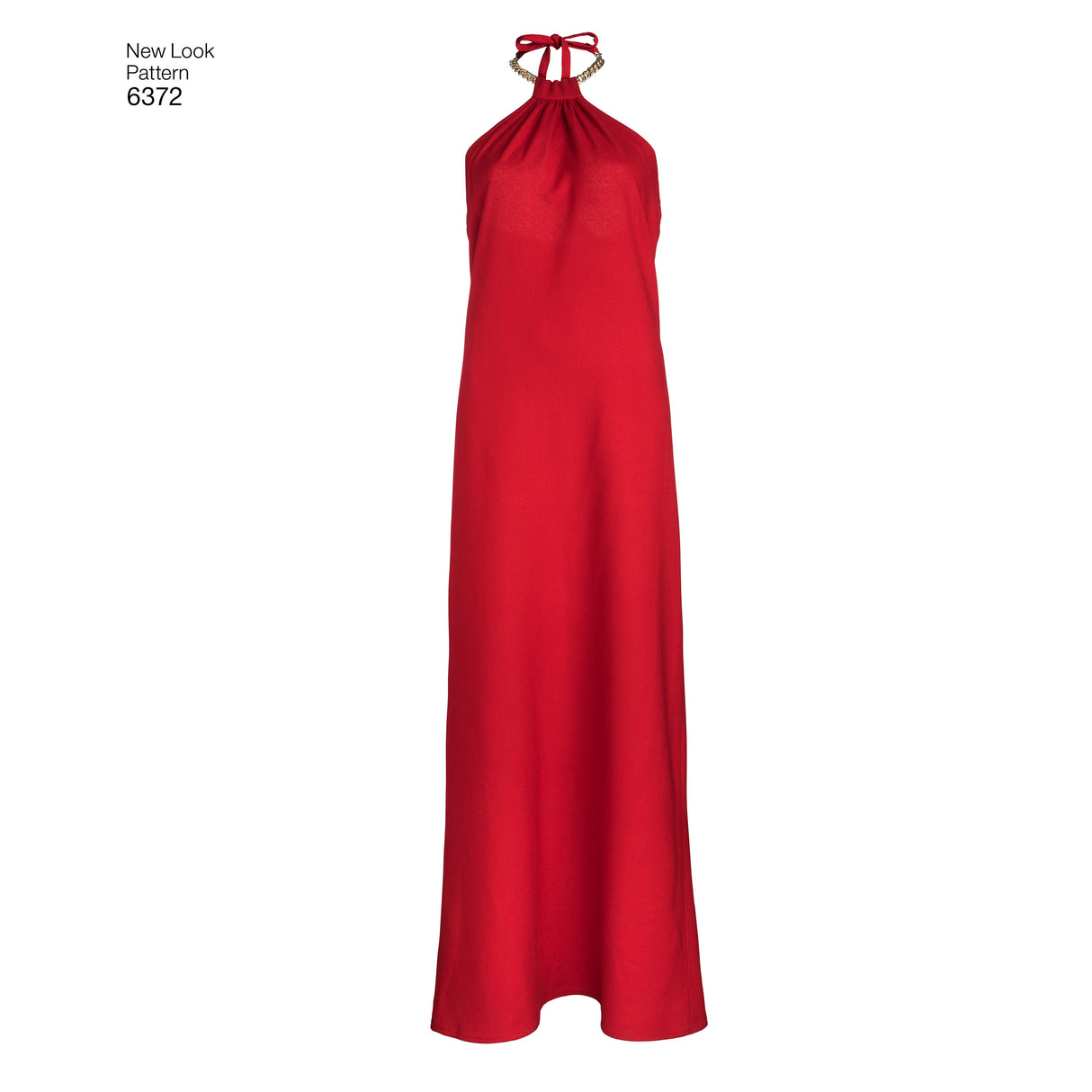 Patron New Look n°6372 – Robe à encolure américaine pour femme