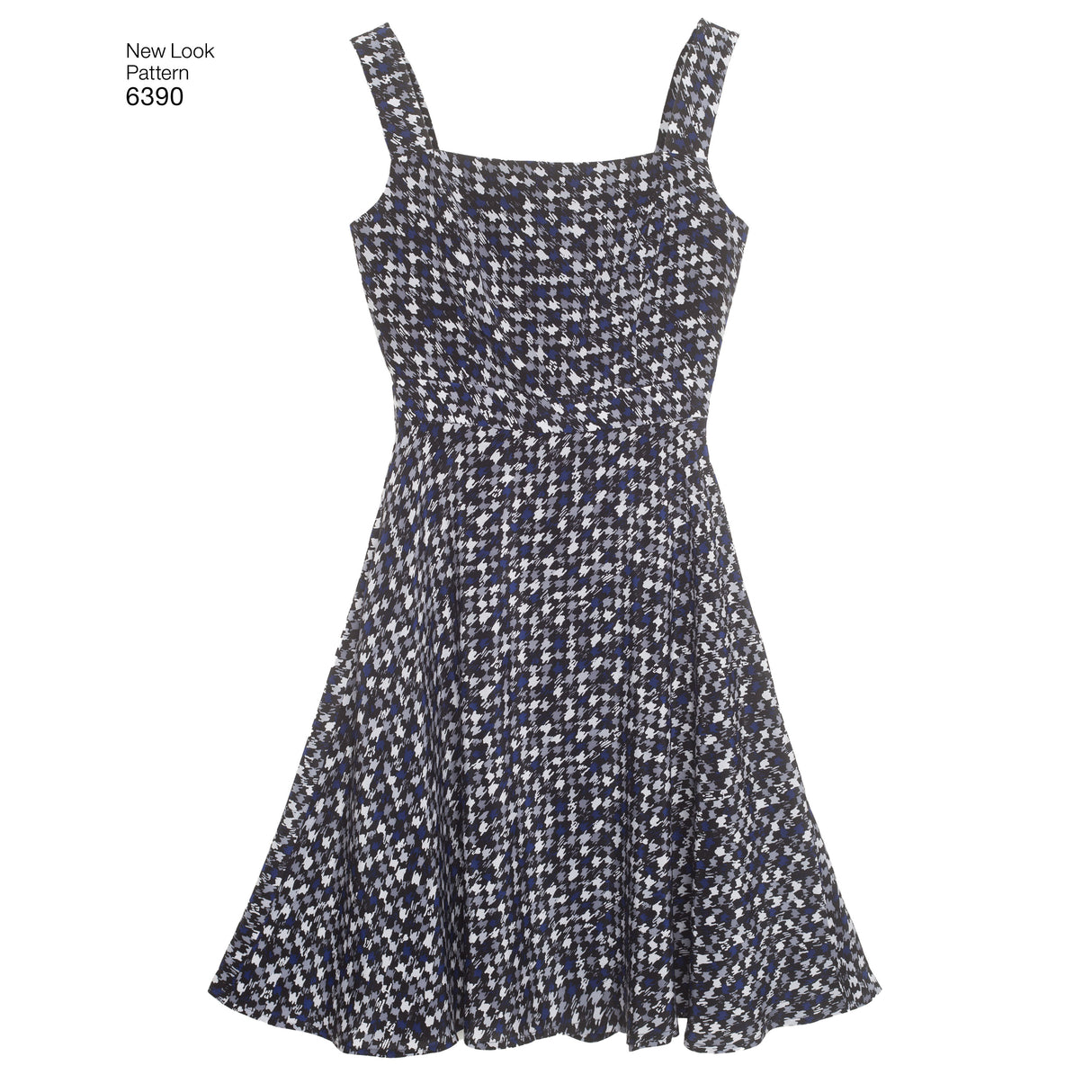 Patron New Look n°6390 – Robe évasée à plis et boléro pour femme