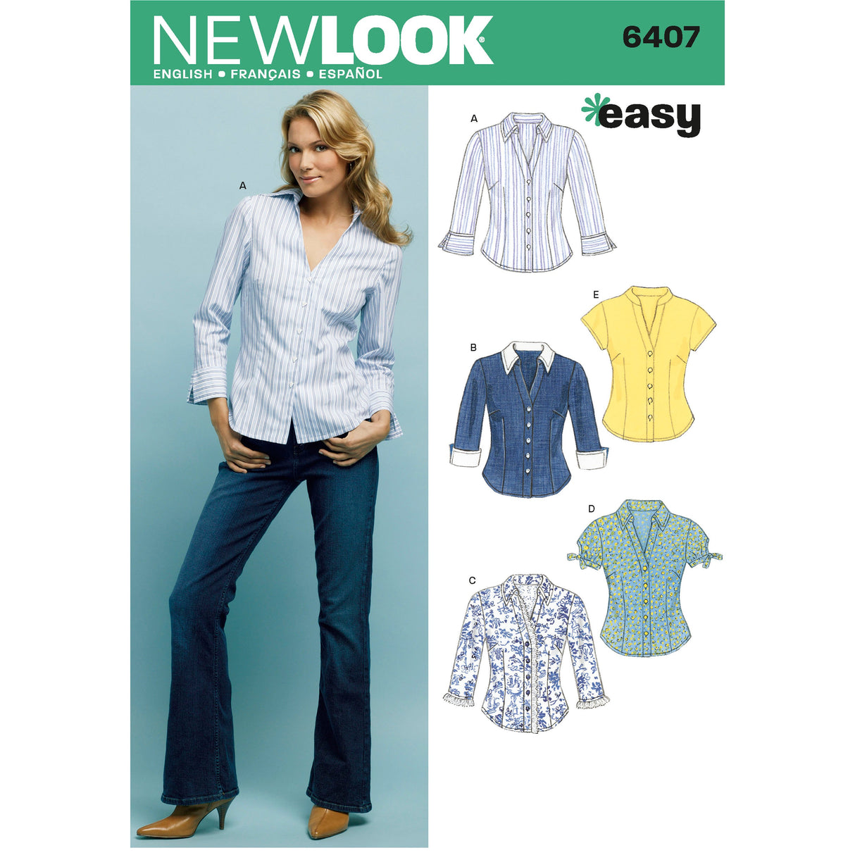 Patron New Look n°6407 - Chemise femme