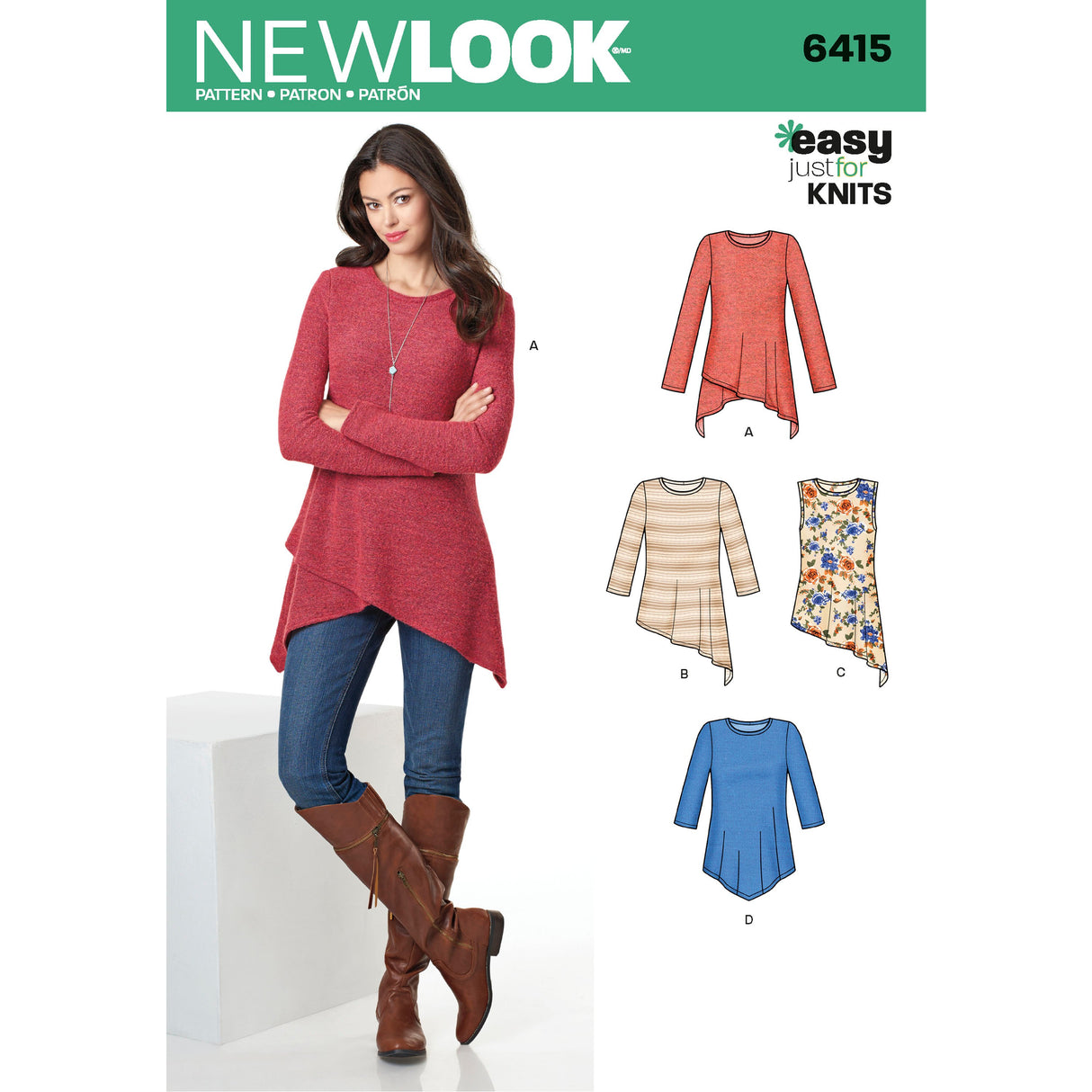 Patron New Look n°6415 – Tunique femme
