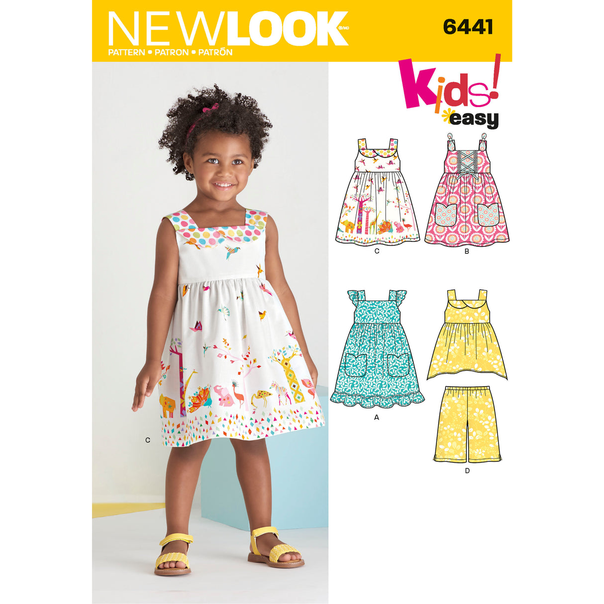 Patron New Look n°6441 – Robe à encolure carrée pour bébé