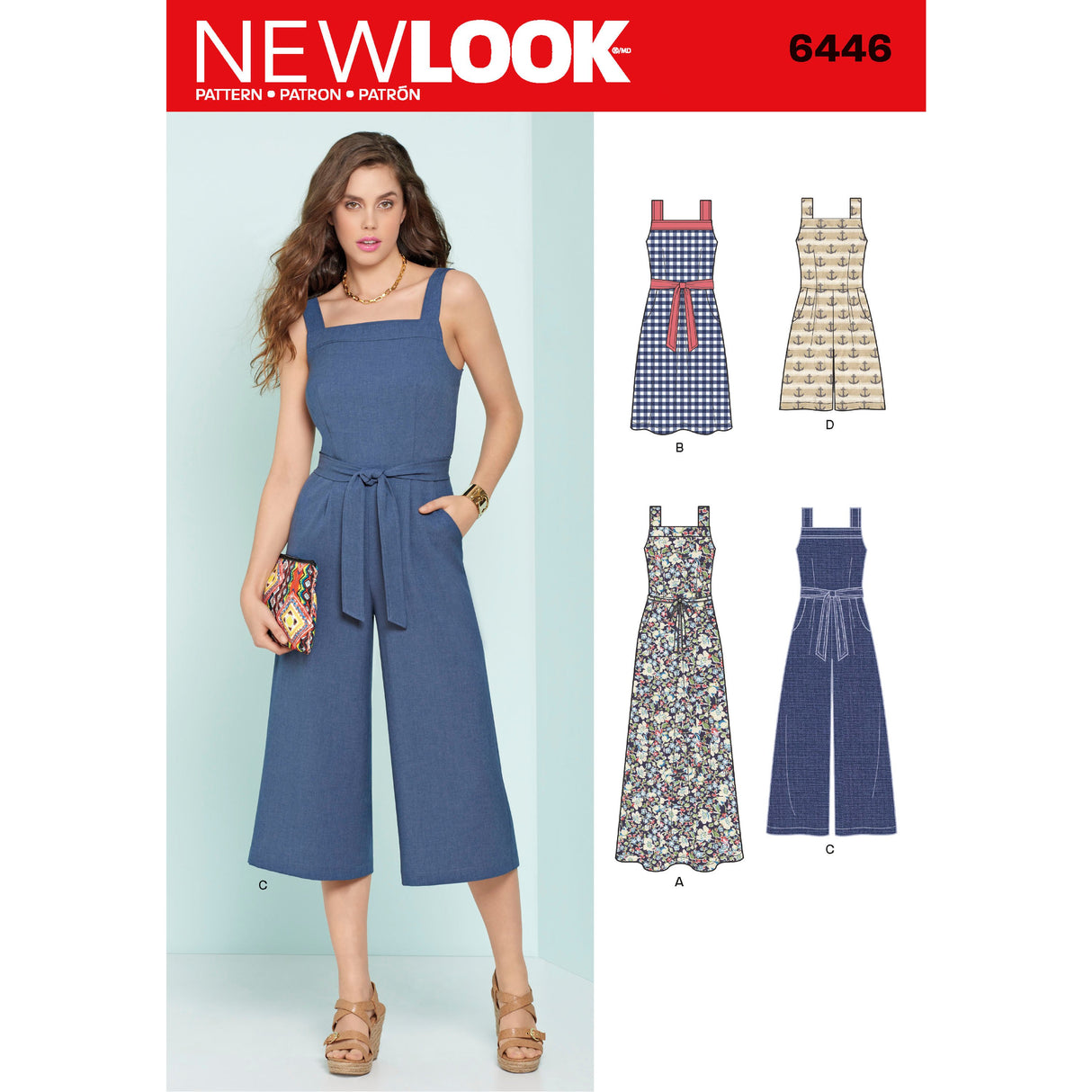 Patron New Look n°6446 – Combinaison et robe pour femme