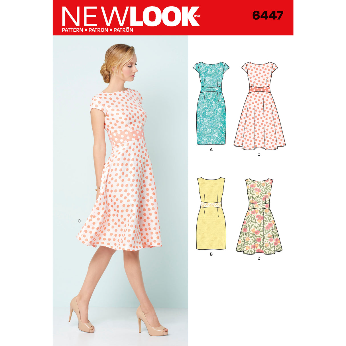 Patron New Look n°6447 – Robe cintrée pour femme