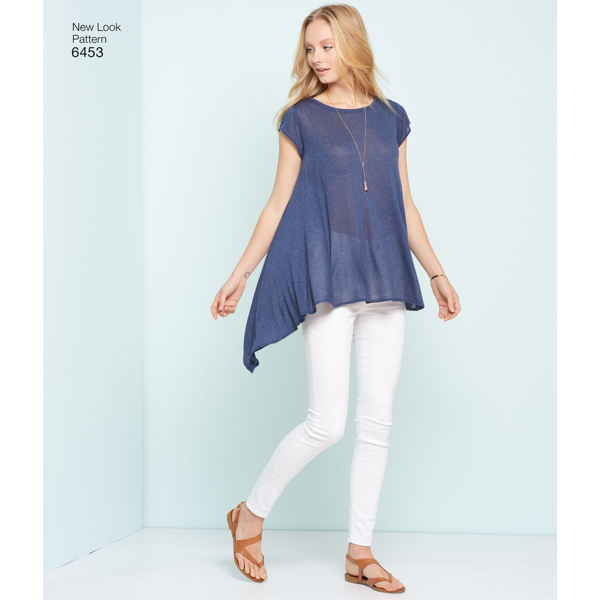 Patron New Look n°6453 – Haut asymétrique pour femme