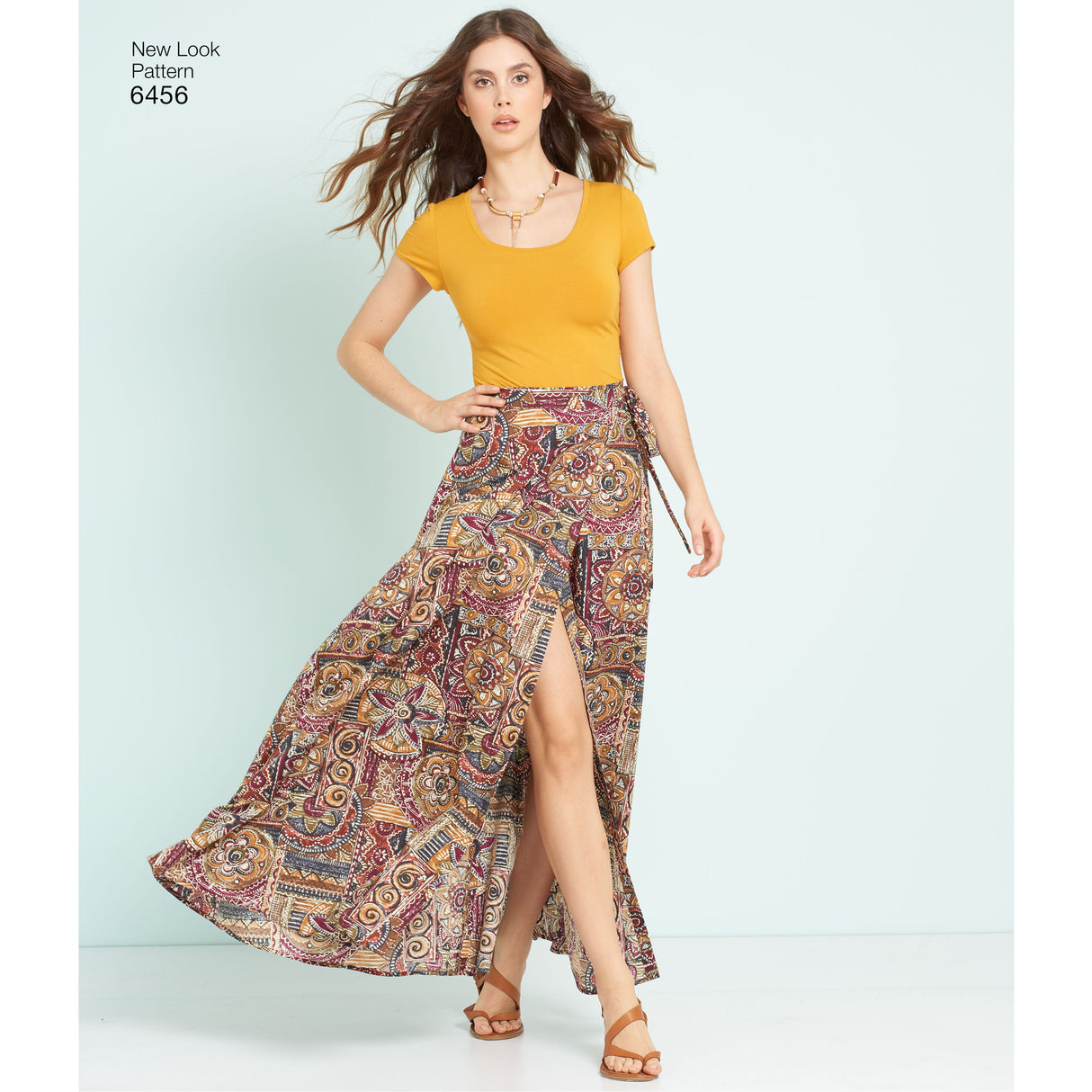 Patron New Look n°6456 – Jupe portefeuille pour femme