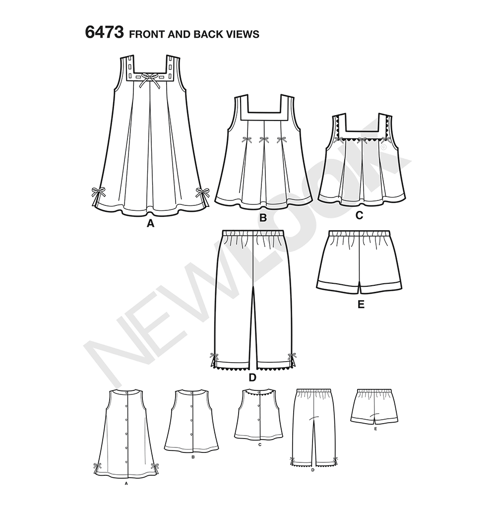 Patron New Look n°6473 – Ensemble pour bébé