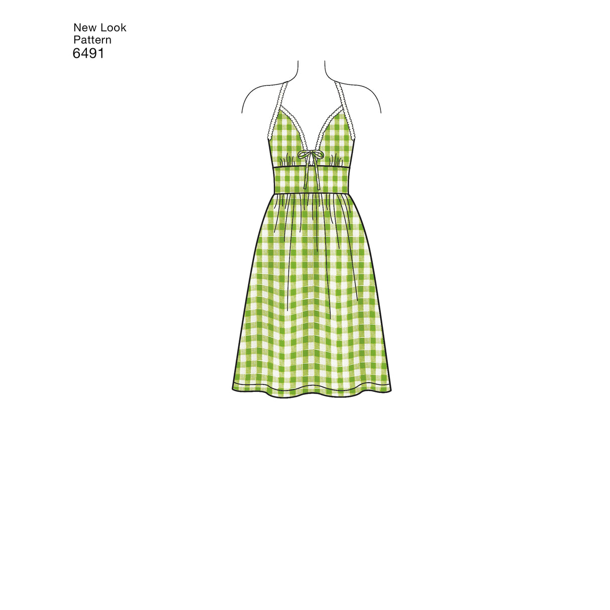 Patron New Look n°6491 – Robe d'été dos nu pour femme