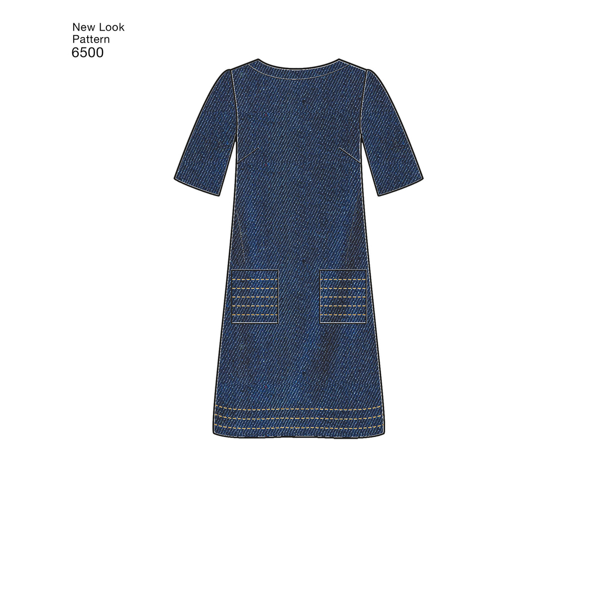 Patron New Look n°6500 – Robe trapèze pour femme