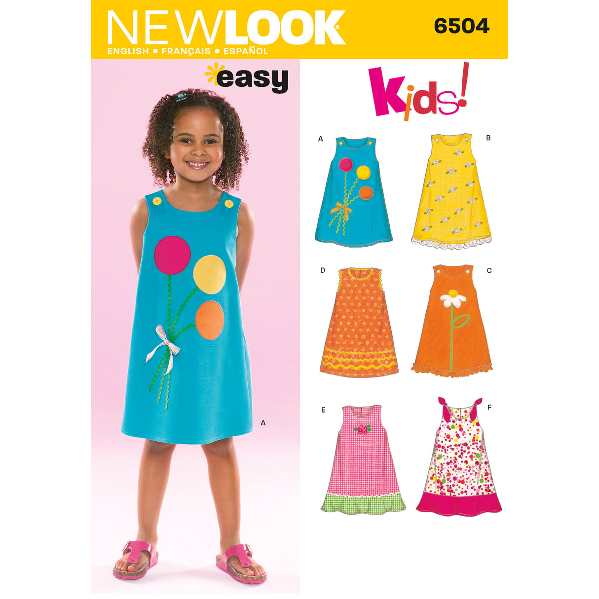 Patron New Look n°6504 – Robes pour fillettes
